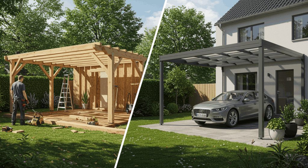 Carport im Garten selbst bauen oder kaufen – Der große Vergleichsratgeber