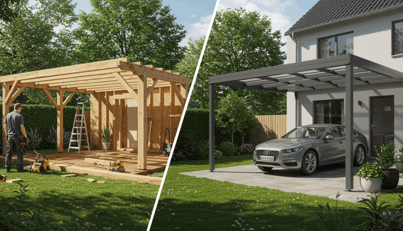 Carport im Garten selbst bauen oder kaufen – Der große Vergleichsratgeber