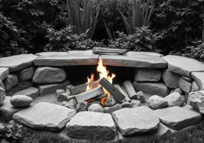 Feuerstelle im Garten