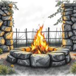 Feuerstelle im Garten