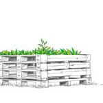 Hochbeet aus Paletten