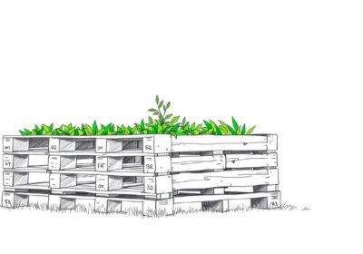 Hochbeet aus Paletten