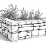 Hochbeet aus Stein
