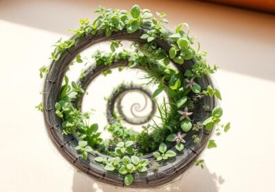 Kräuterspirale bauen