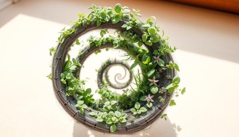 Kräuterspirale bauen