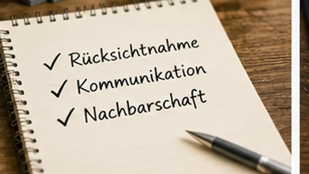 Zwei Nachbarn im Gespräch am Gartenzaun